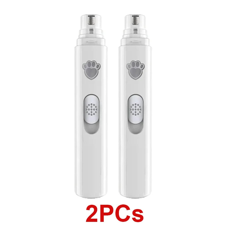 Electric Dog Nail Grinder Pet Nail Clipper USB Rechargeable Pet Nail Trimmers Painless with Polisher Wheel for Small/Large Pets