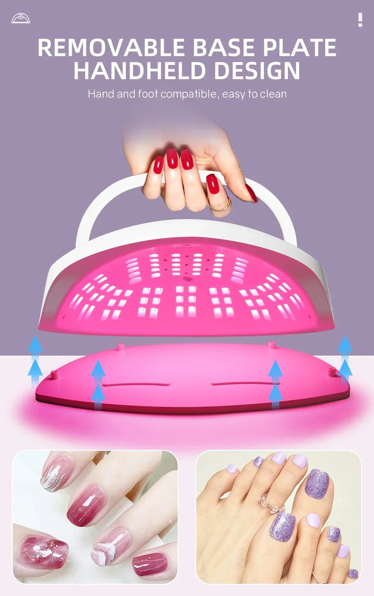 380W UV LED Lamp For Nail Manicure 84LEDS Professional Gel Polish Drying Lamps With Timer Auto Sensor Manicure Salon Tool