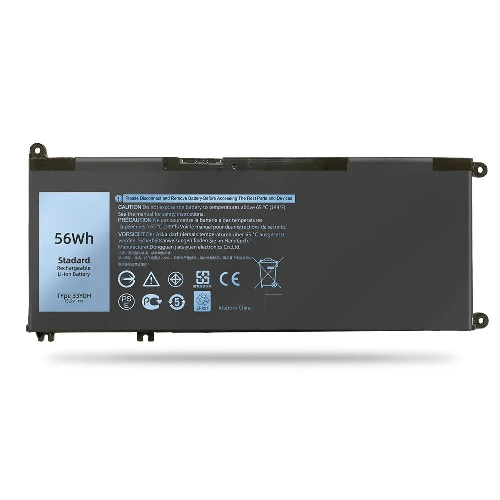 15.2V 56wh 3500mAh Suitable for Dell 15 7577 G3 3579 17 3779 G5 5587 7588 33YDH battery