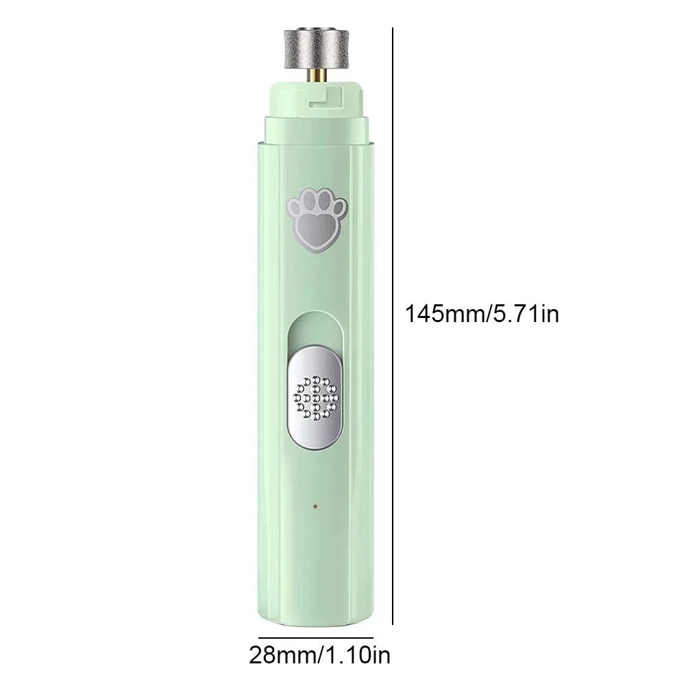 Electric Dog Nail Grinder Pet Nail Clipper USB Rechargeable Pet Nail Trimmers Painless with Polisher Wheel for Small/Large Pets