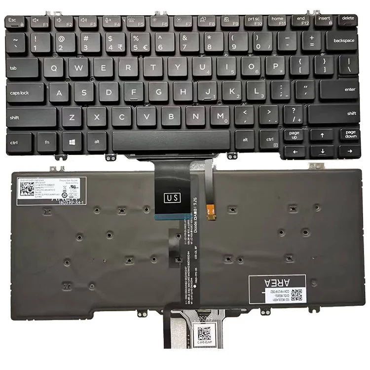 New US Laptop Keyboard For Dell Latitude 7300 5300 5310 Backlit