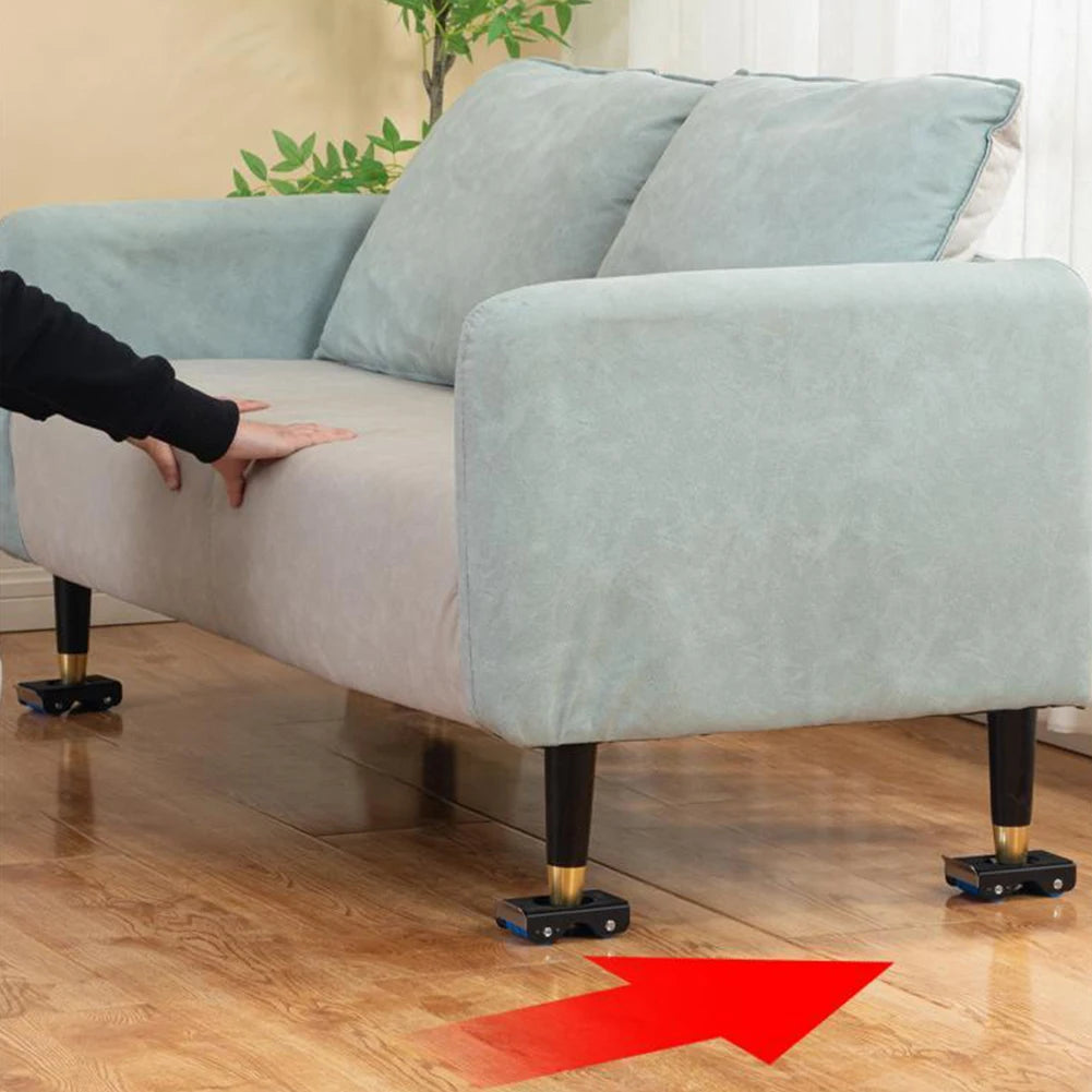 Furniture Casters Furniture Moving Dolly Tools Heavy Duty Lifter Washing Machine Mobile Pulley Labor-Saving Furniture Mover Tool