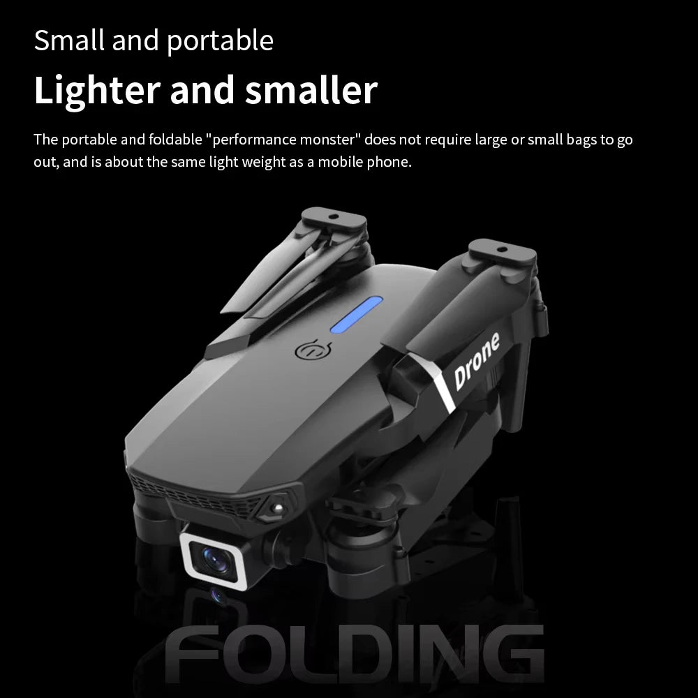 Lenovo New Drone E88 Pro RC 20000M Quadcopter Drone FPV WiFi  Foldable With Mod Altitude Resistance 8K Camera Wide-angle Shootin