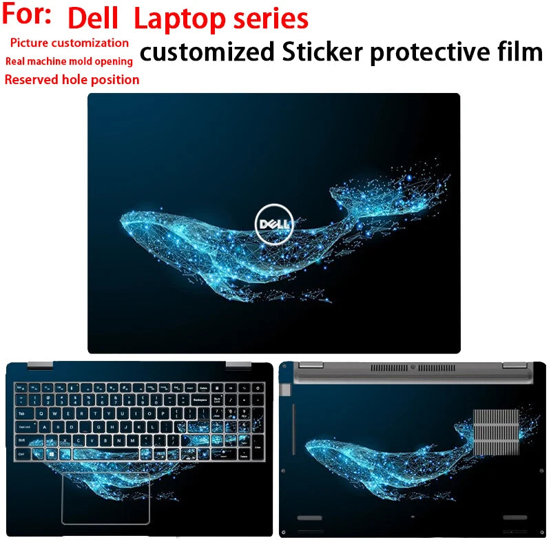 For Dell Latitude 7650 5550 5450 7450 pattern protective film Latitude 9430 7350 5350 2-in-1 laptop shell film body custom film
