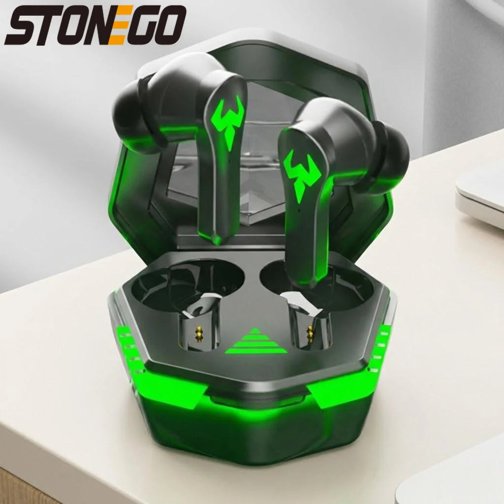 TWS Gaming Headsets Wireless Earphones 9D Stereo Surround Sound Quality Bluetooth Headphones with Microphone Earbuds