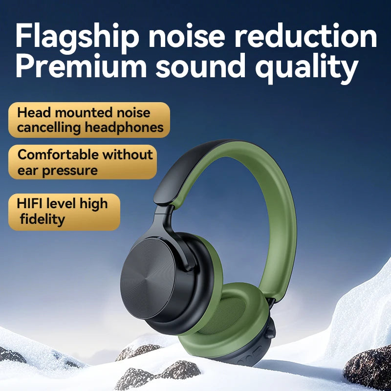 A53 PRO Bluetooth 5.3 Headphones Over Ear HIFI Stereo Headsets True Sport Gamer Earphone TF/AUX Music Player with HD Mic Gifts