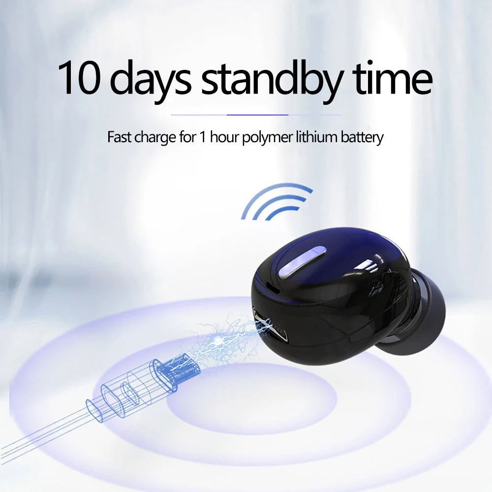 X9 Wireless Headphones Bluetooth 5.0 Earphones With Mic Single in-Ear Sports Waterproof Tws Earbuds Bluetooth Handsfree Headset